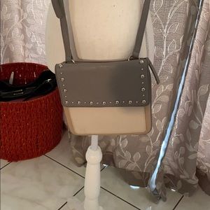 Super cute grey and cream Nine West shoulder bag